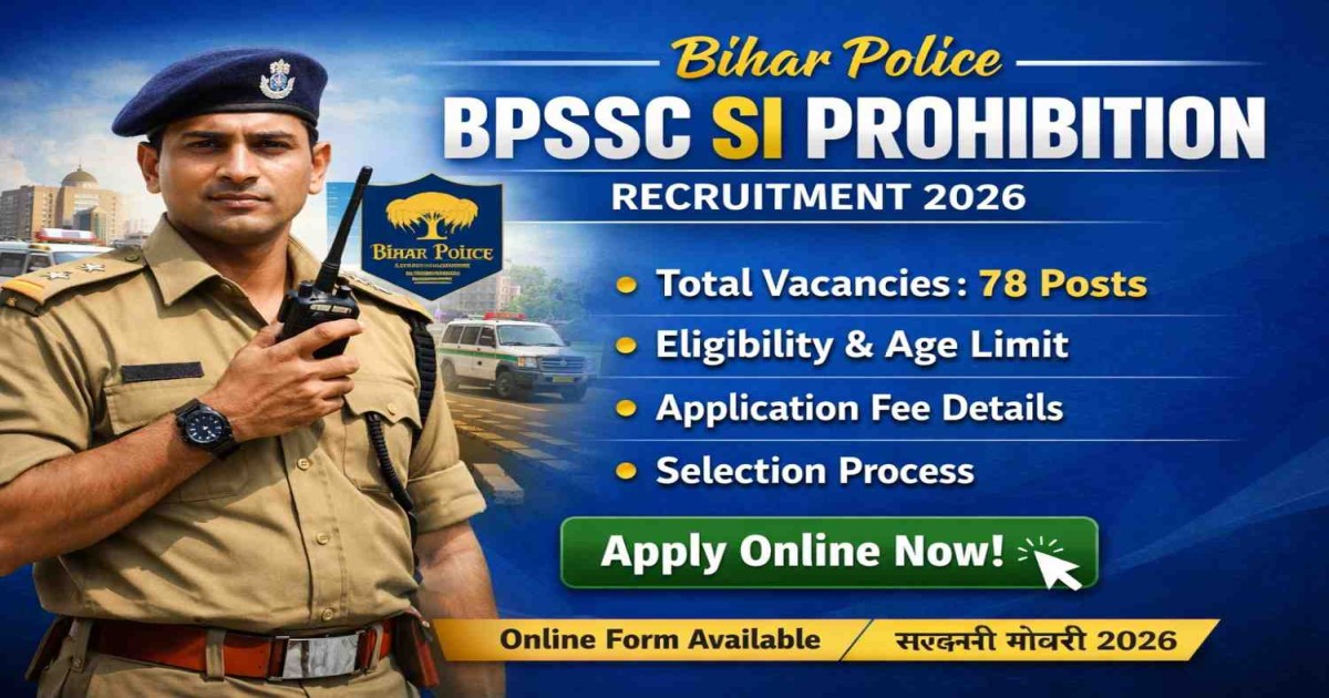 bihar police bpssc si prohibition recruitment 2026