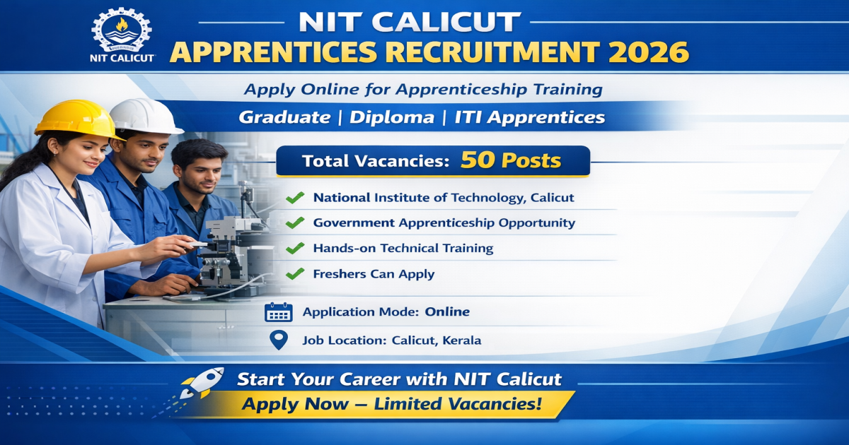 nit calicut apprentice recruitment 2026