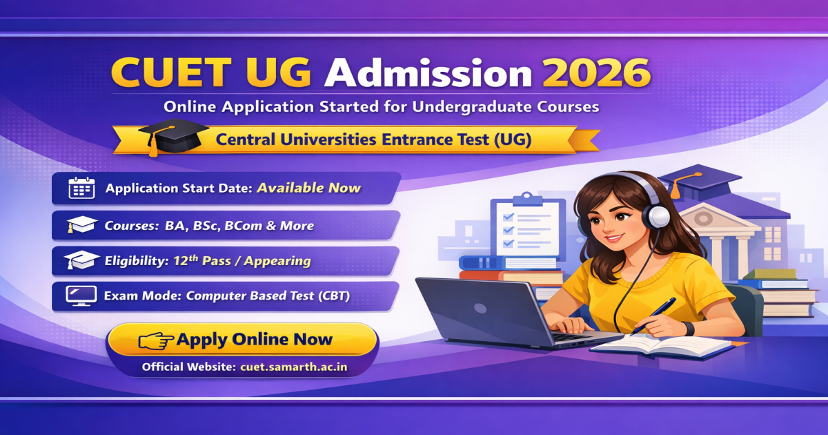 cuet ug admission 2026 online form apply