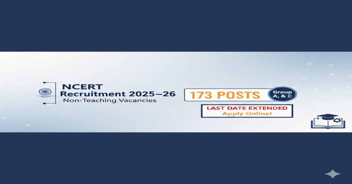 ncert recruitment 2025 26 non teaching vacancies