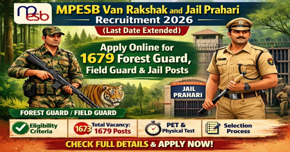 MPESB Van Rakshak & Jail Prahari Recruitment 2026