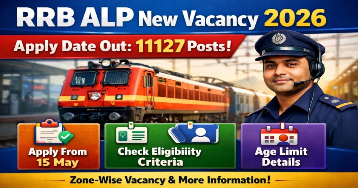 RRB ALP New Vacancy 2026 Apply Date Out: 11127 Posts | Apply From 15 May, Eligibility, Age Limit, Zone Wise Vacancy